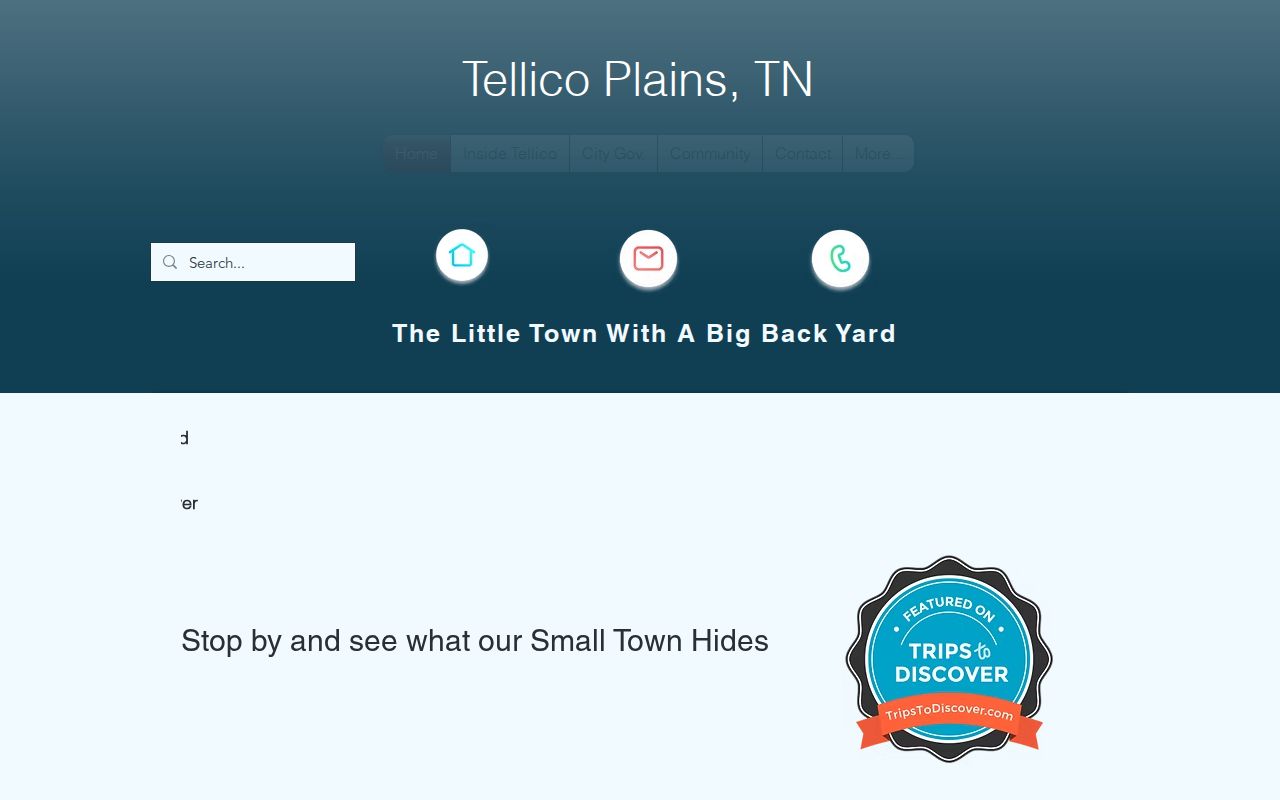 Official Tellico Plains city site with City Hall contact information